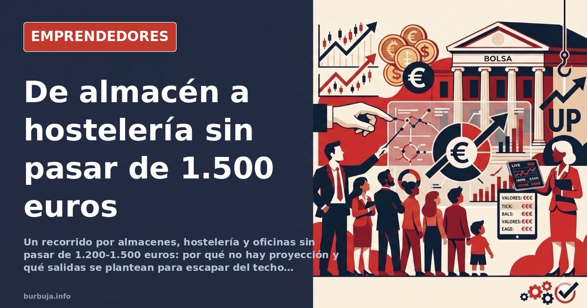 Sin oficio ni futuro: el techo de los 1.500 euros