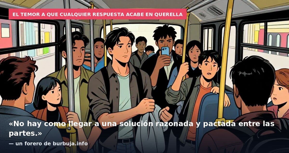 El temor a que cualquier respuesta acabe en querella: «No hay como llegar a una solución razonada y pactada entre las partes.» — un forero de burbuja.info