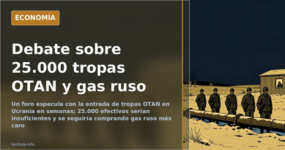 Imagen de archivo sobre el debate de tropas y gas ruso