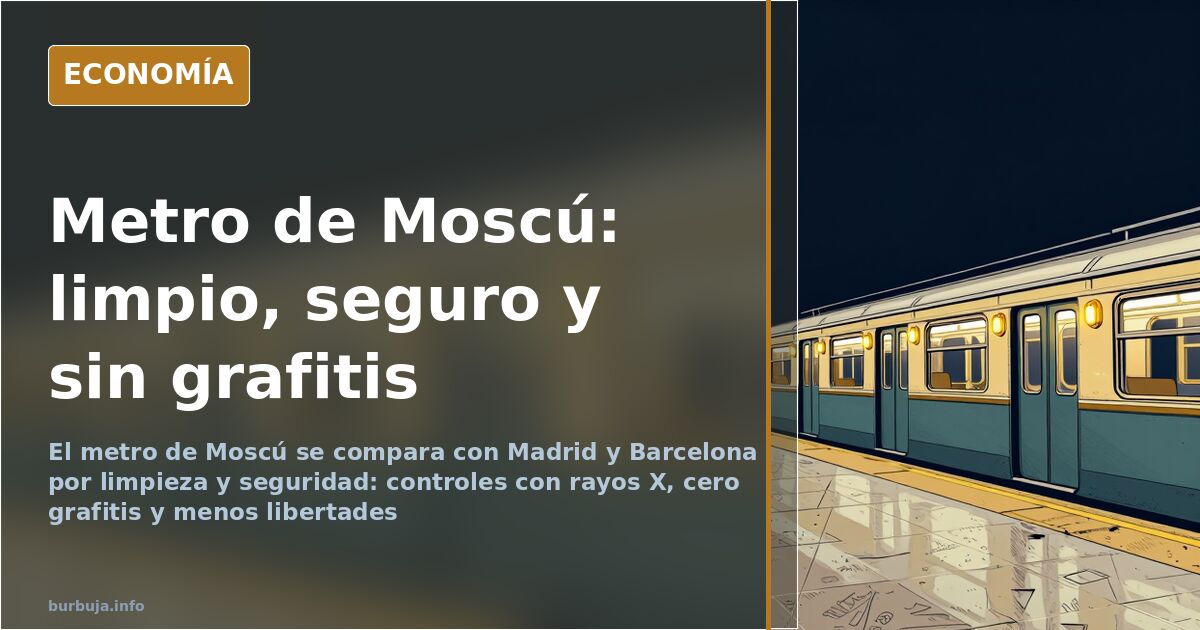 Metro de Moscú: limpio, seguro y sin grafitis