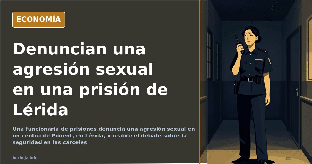 Presunta agresión sexual a una funcionaria de prisiones en Lérida
