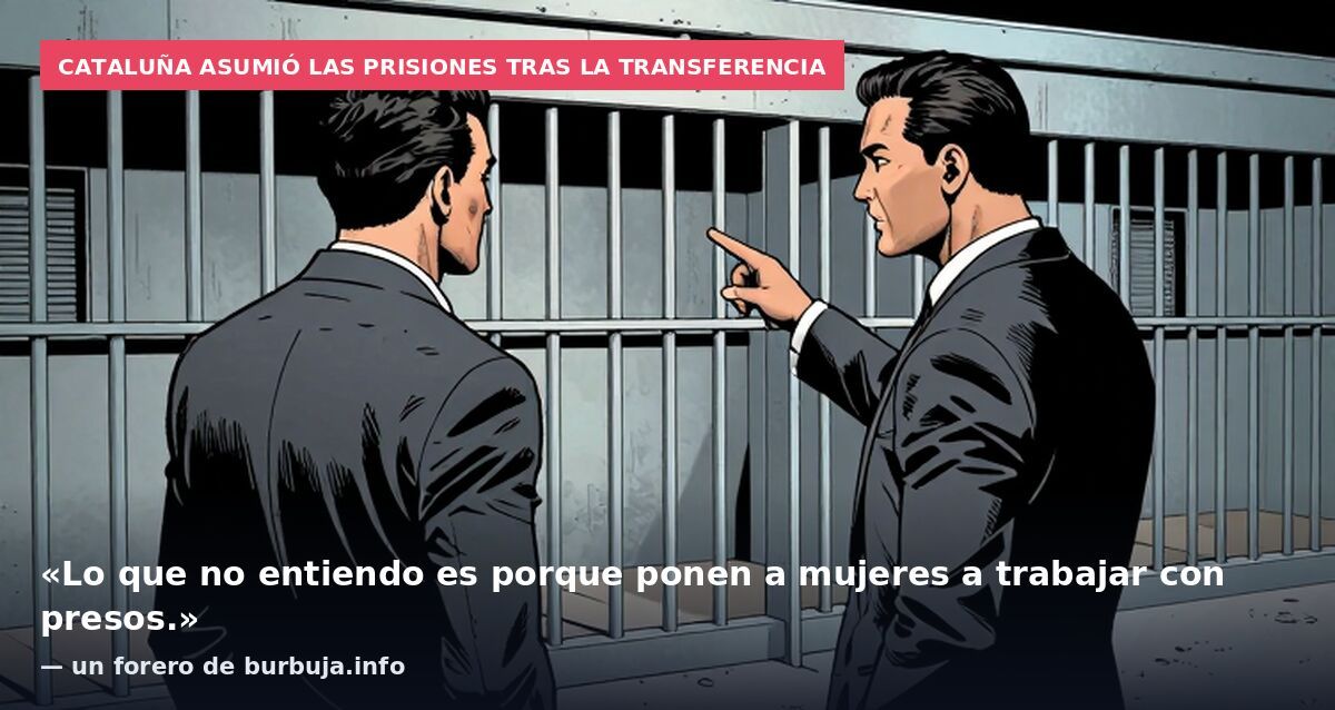 Cataluña asumió las prisiones tras la transferencia: «Lo que no entiendo es porque ponen a mujeres a trabajar con presos.» — un forero de burbuja.info