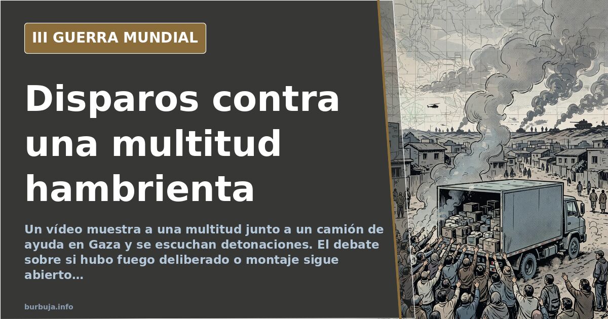 Debate por un vídeo de disparos en Gaza: «No hay ningún disparo o explosión»
