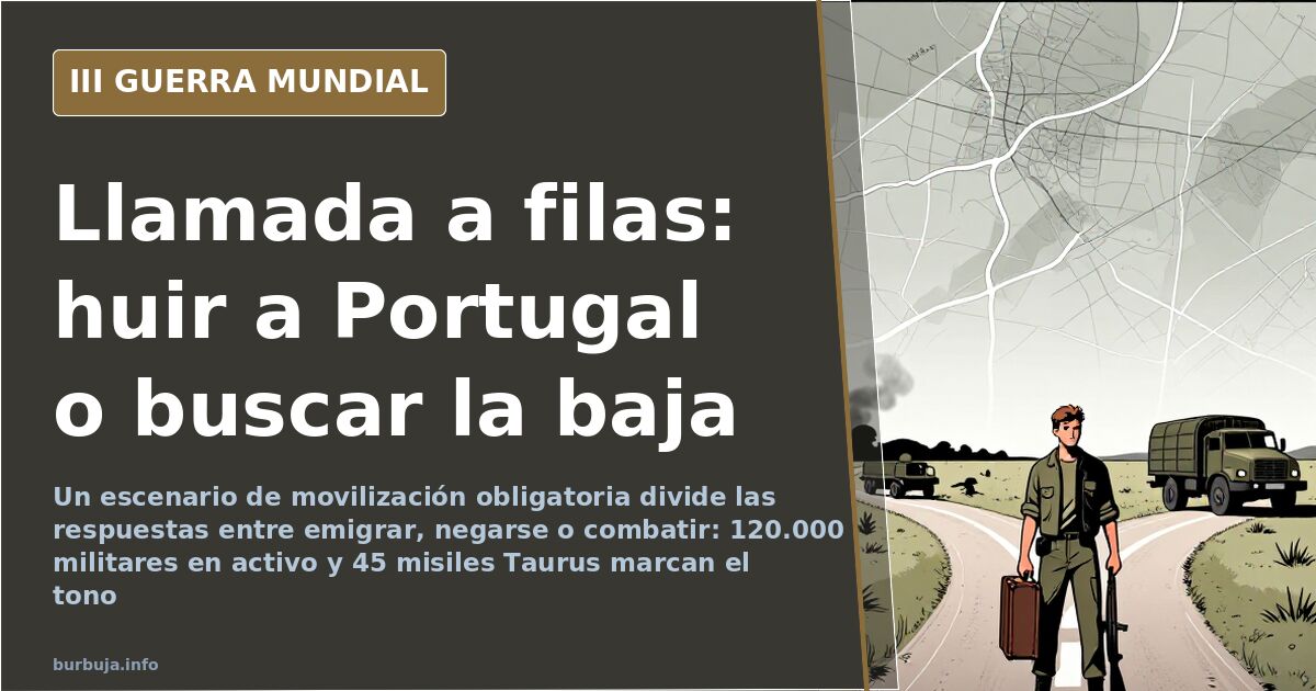 Qué haría la gente ante una llamada a filas en España