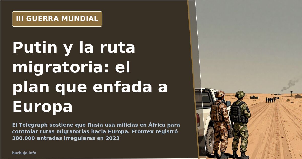 El Telegraph vincula a Putin con los flujos migratorios hacia Europa