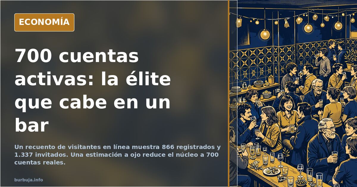 Un foro presume de élite y calcula que solo tiene 700 cuentas