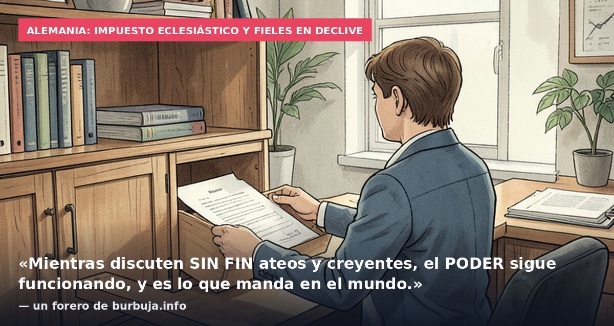 Alemania: impuesto eclesiástico y fieles en declive: «Mientras discuten SIN FIN ateos y creyentes, el PODER sigue funcionando, y es lo que manda en el mundo.» — un forero de burbuja.info