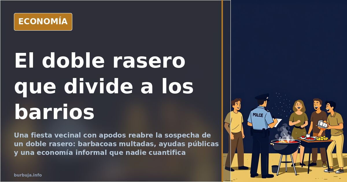 Vecinos reunidos y celebrando en la calle, en una imagen difundida en redes sociales