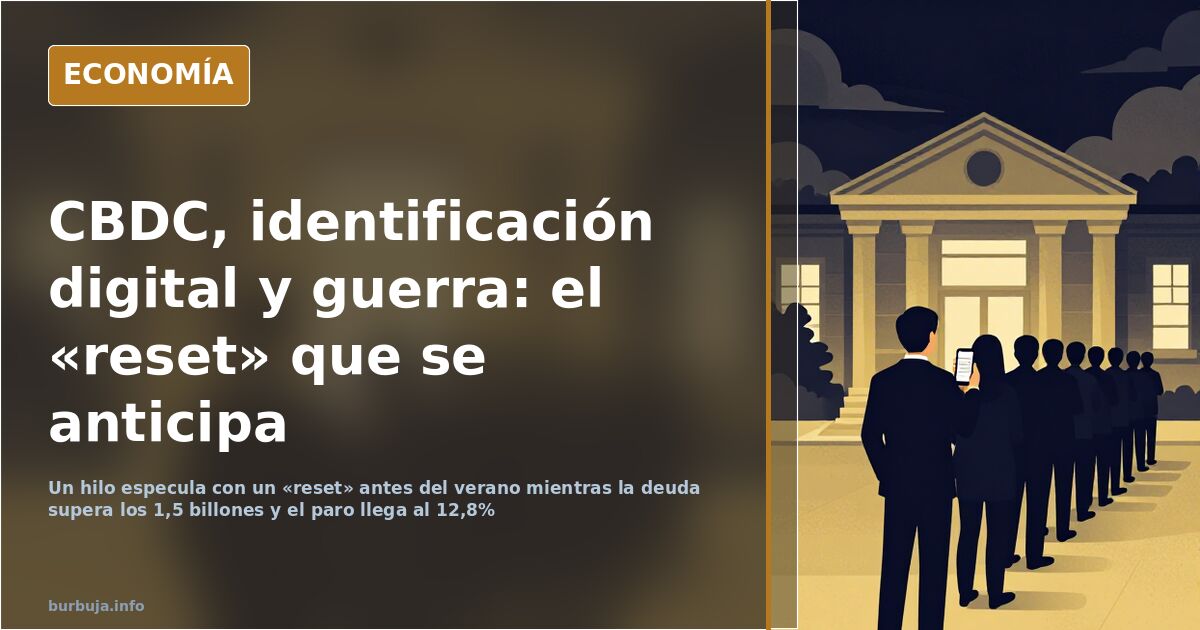 Un foro anticipa «reset antes de junio»: CBDC, guerra y control