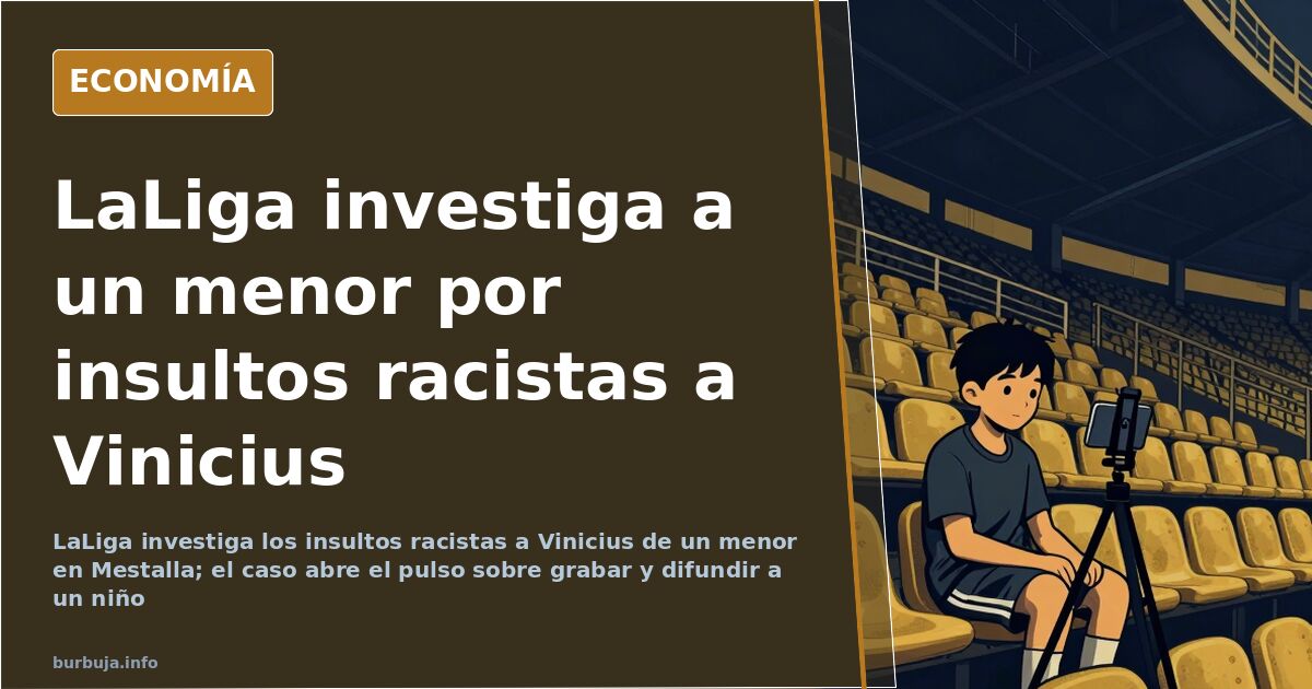 Grada de un estadio de fútbol con aficionados y un móvil grabando desde la tribuna durante un partido
