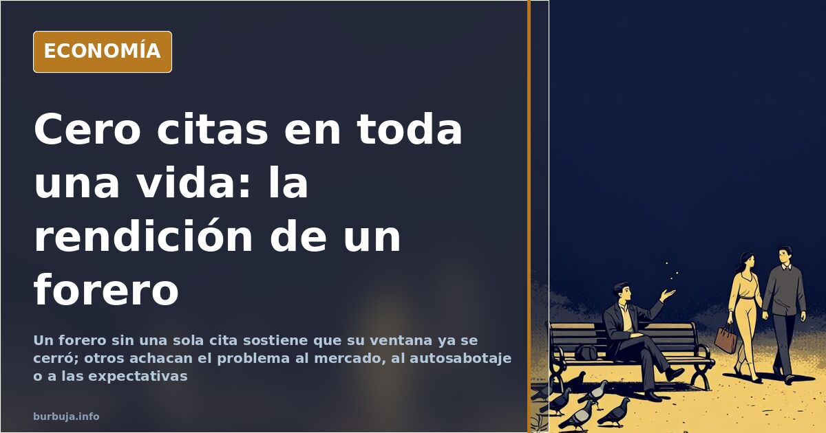 Ilustración editorial de un hombre solo en un banco frente a una ciudad, imagen de la soledad no deseada