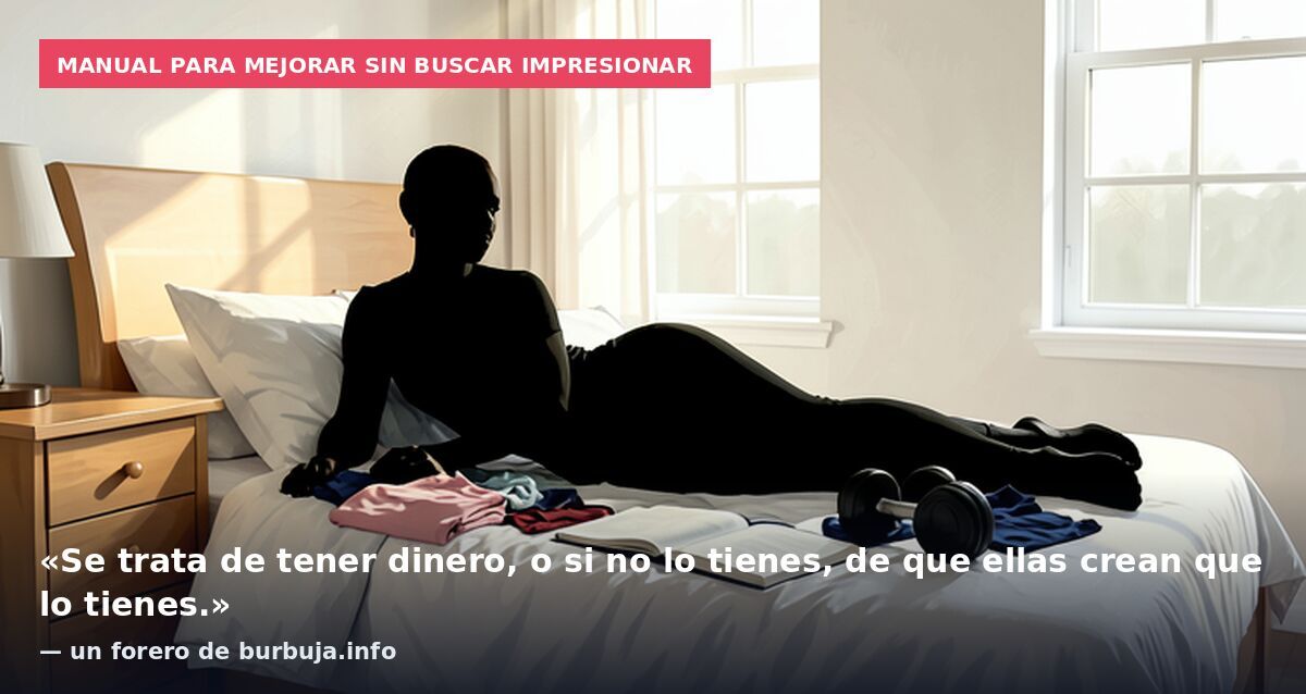 Manual para mejorar sin buscar impresionar: «Se trata de tener dinero, o si no lo tienes, de que ellas crean que lo tienes.» — un forero de burbuja.info