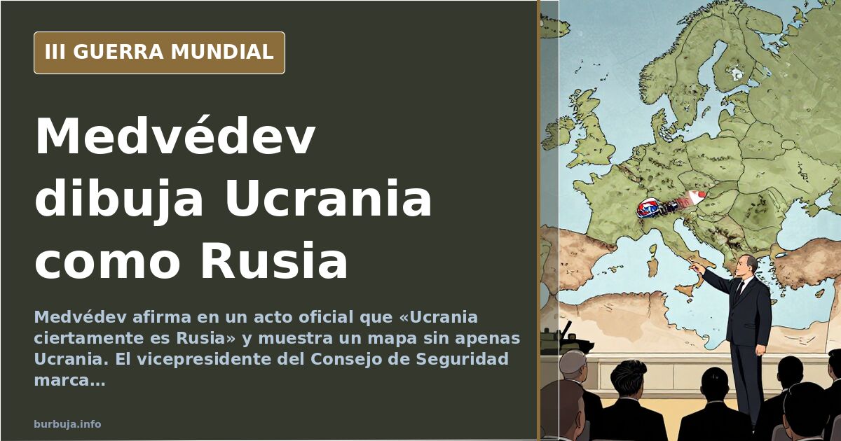 Medvédev: «Ucrania ciertamente es Rusia»