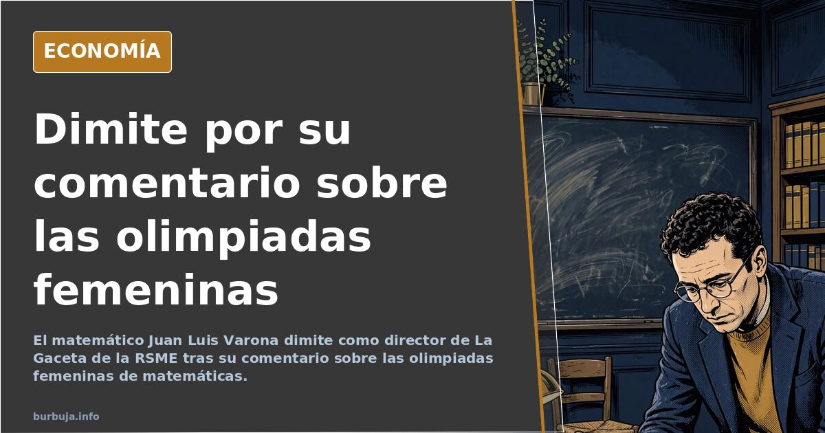 Ilustración editorial de una pizarra con fórmulas matemáticas y una balanza desequilibrada entre dos símbolos