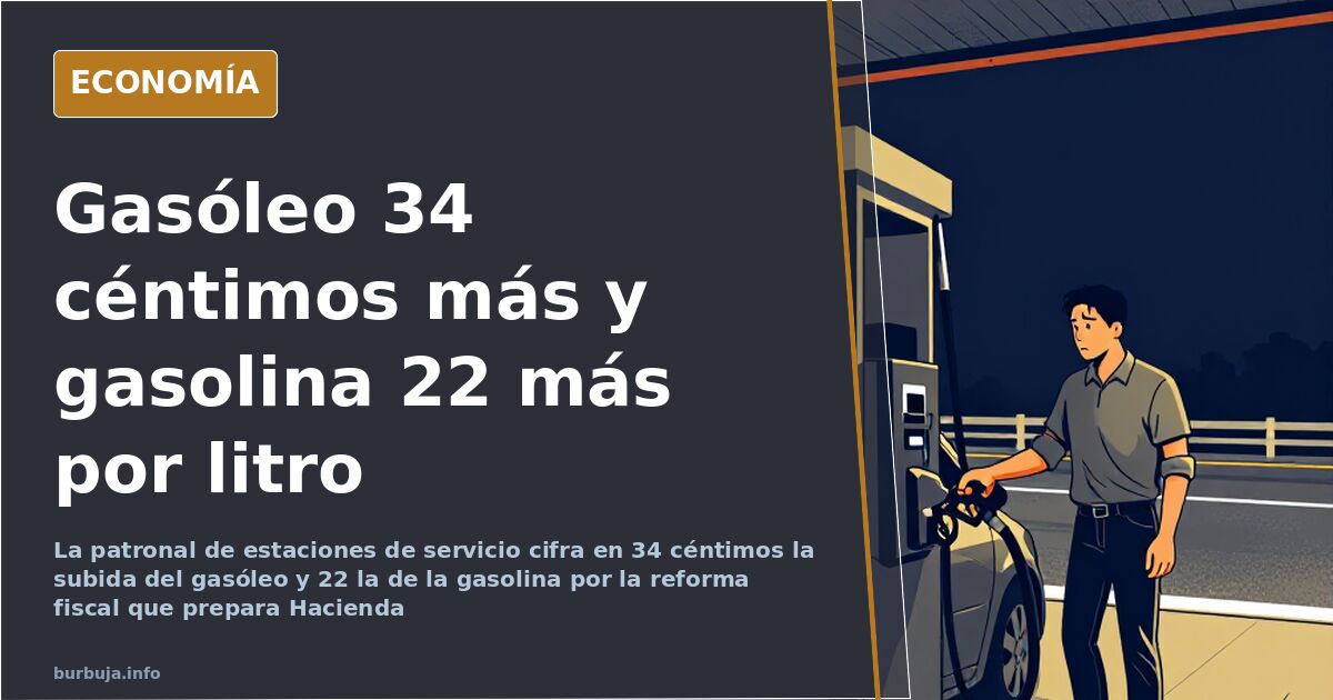 Primer plano de un surtidor de gasóleo con el precio por litro en una estación de servicio