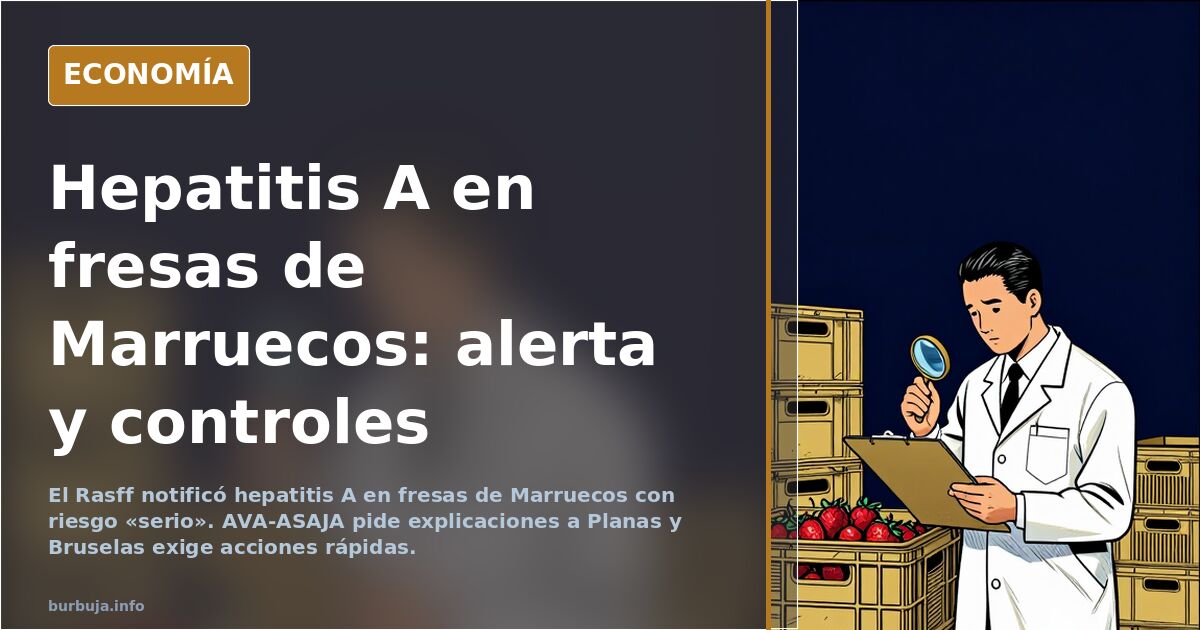 Fresas de Marruecos con hepatitis A: alerta sanitaria y dudas sobre los controles