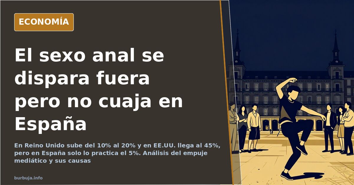 Ilustración editorial en azul marino y dorado con siluetas de perfiles y flechas divergentes sobre los hábitos sexuales en di