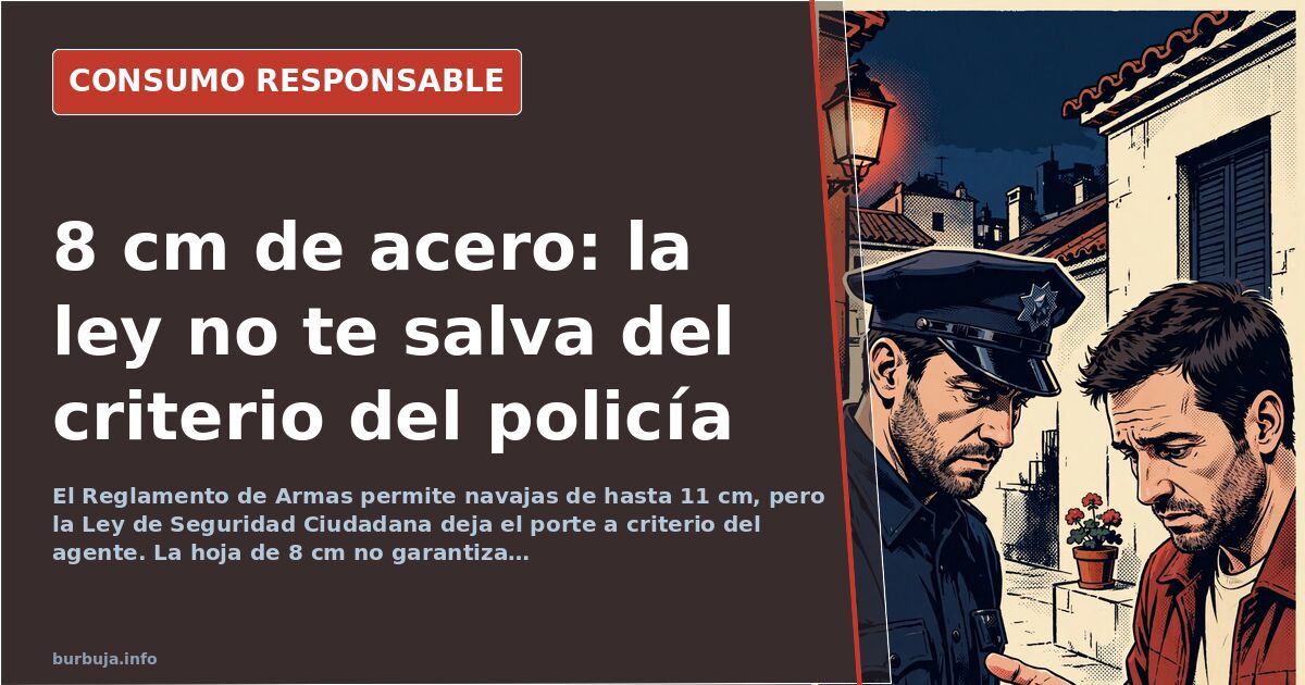 8cm Messer in Spanien legal, aber Beamtenentscheid zählt