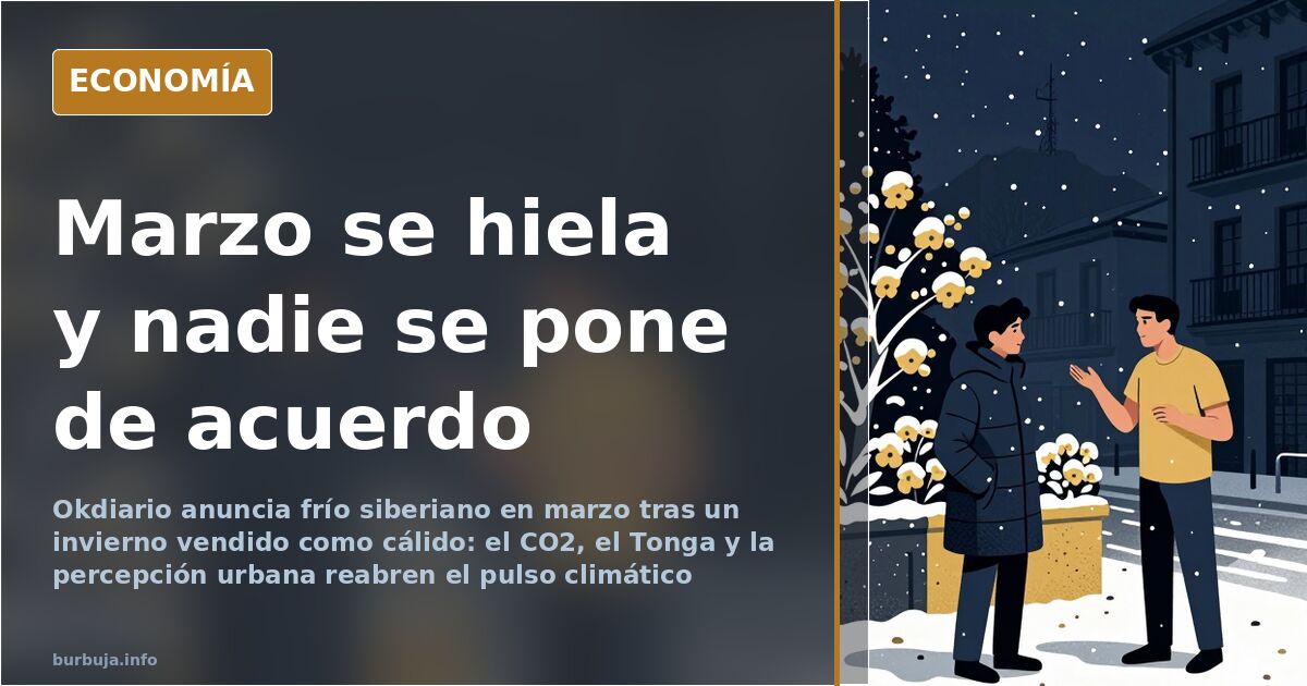 Frío siberiano en marzo: el dato que reabre el pulso climático