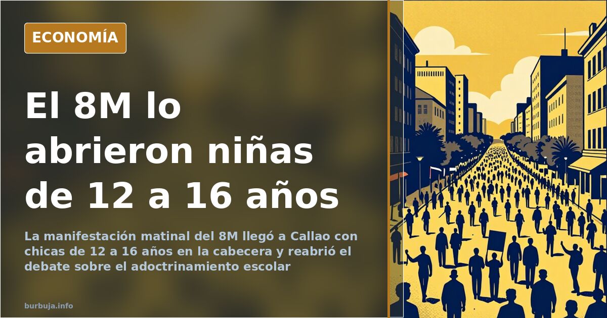 Niñas de 12 a 16 años copan el 8M en Callao
