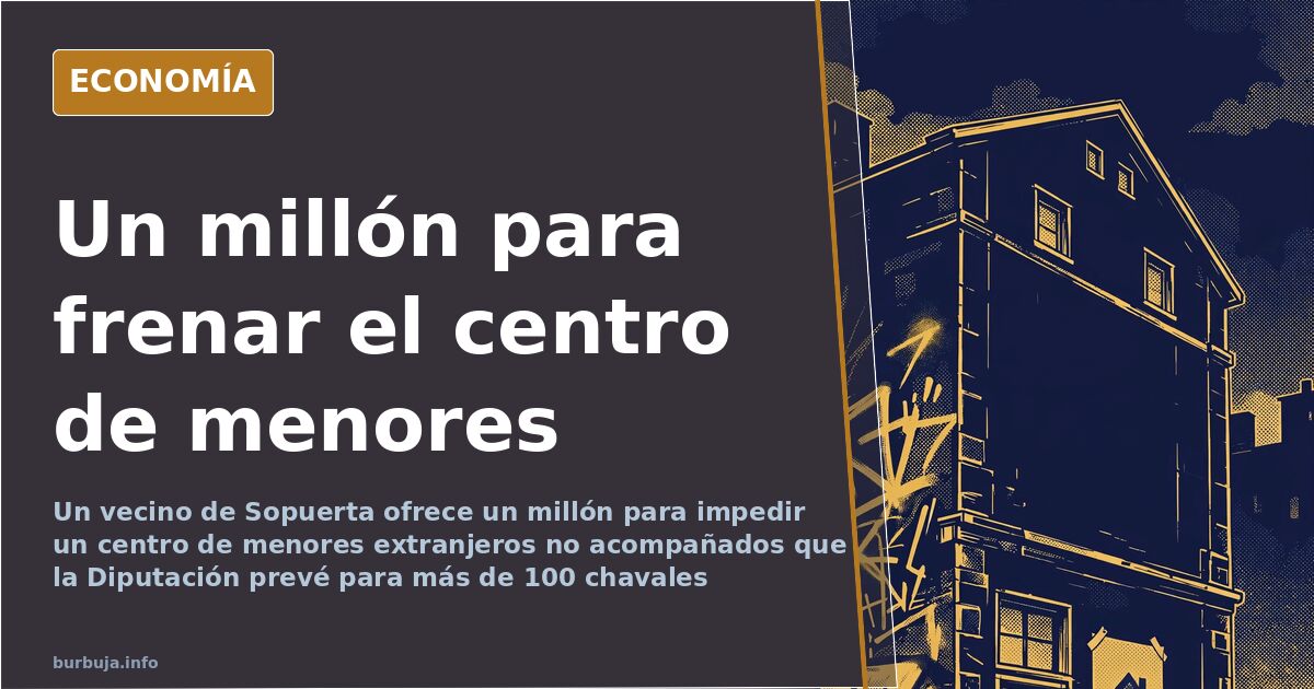 Vecino de Sopuerta ofrece 1 millón para frenar el centro