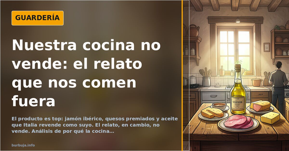 La comida española no vende: el relato que nos comen fuera