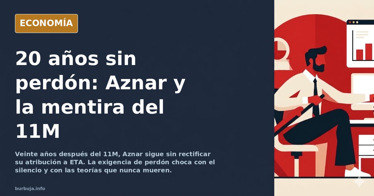 Aznar y el 11M: 20 años sin pedir perdón por la autoría de ETA