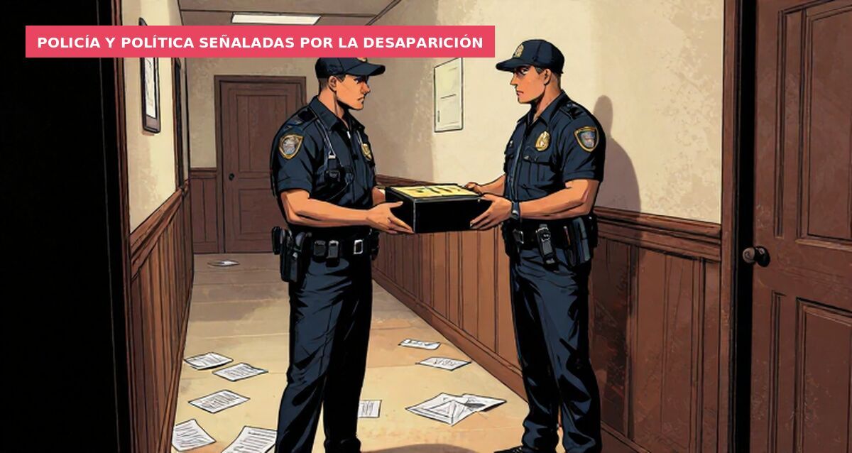 Policía y política señaladas por la desaparición
