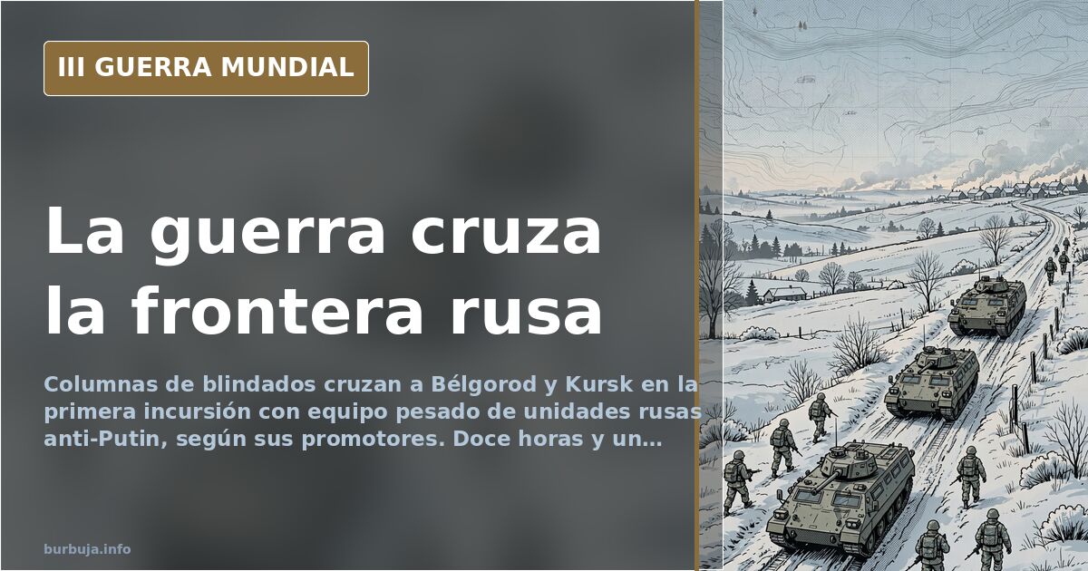Russian Anti-Putin Units Cross Border Into Belgorod