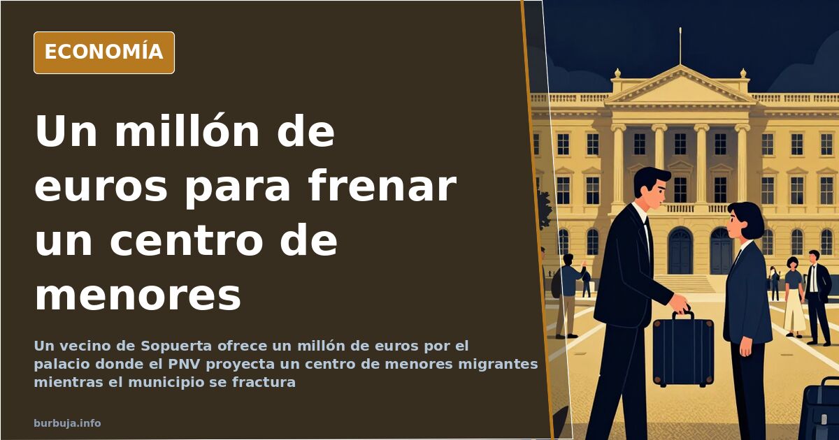 Palacio rural de piedra en Sopuerta, Vizcaya, escenario del proyecto de centro de menores migrantes