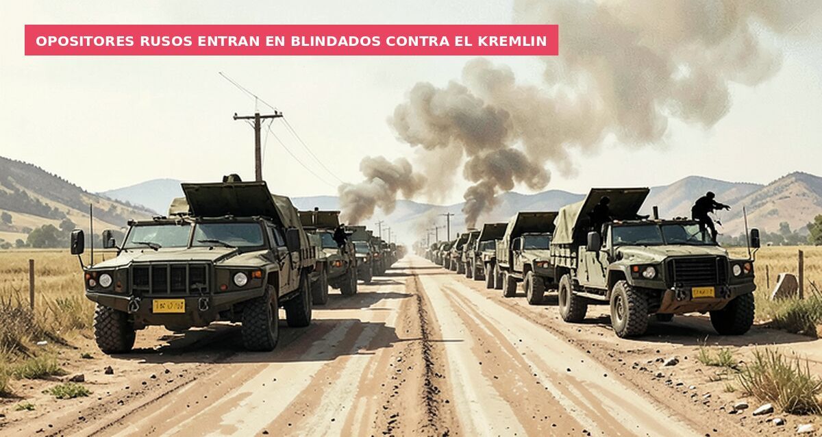 Opositores rusos entran en blindados contra el Kremlin