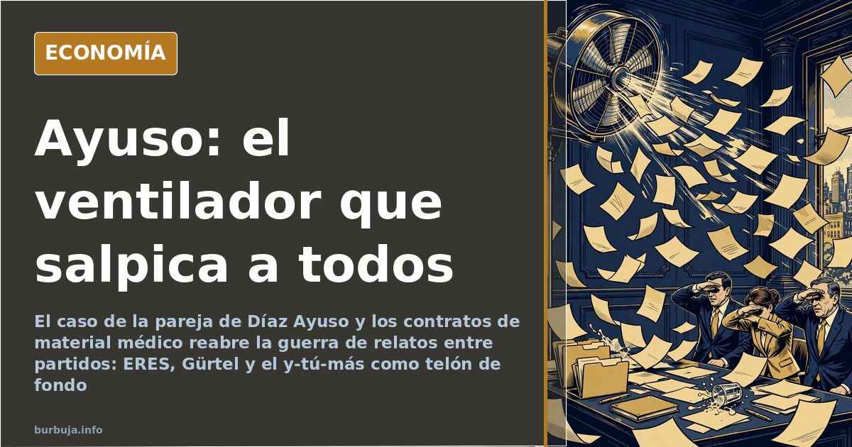 Ayuso, su pareja y el ventilador de la corrupción