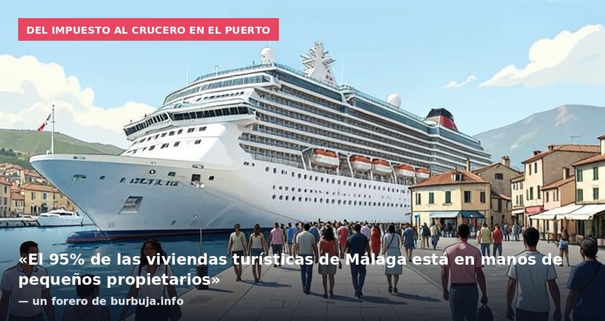 Del impuesto al crucero en el puerto: «El 95% de las viviendas turísticas de Málaga está en manos de pequeños propietarios» — un forero de burbuja.info