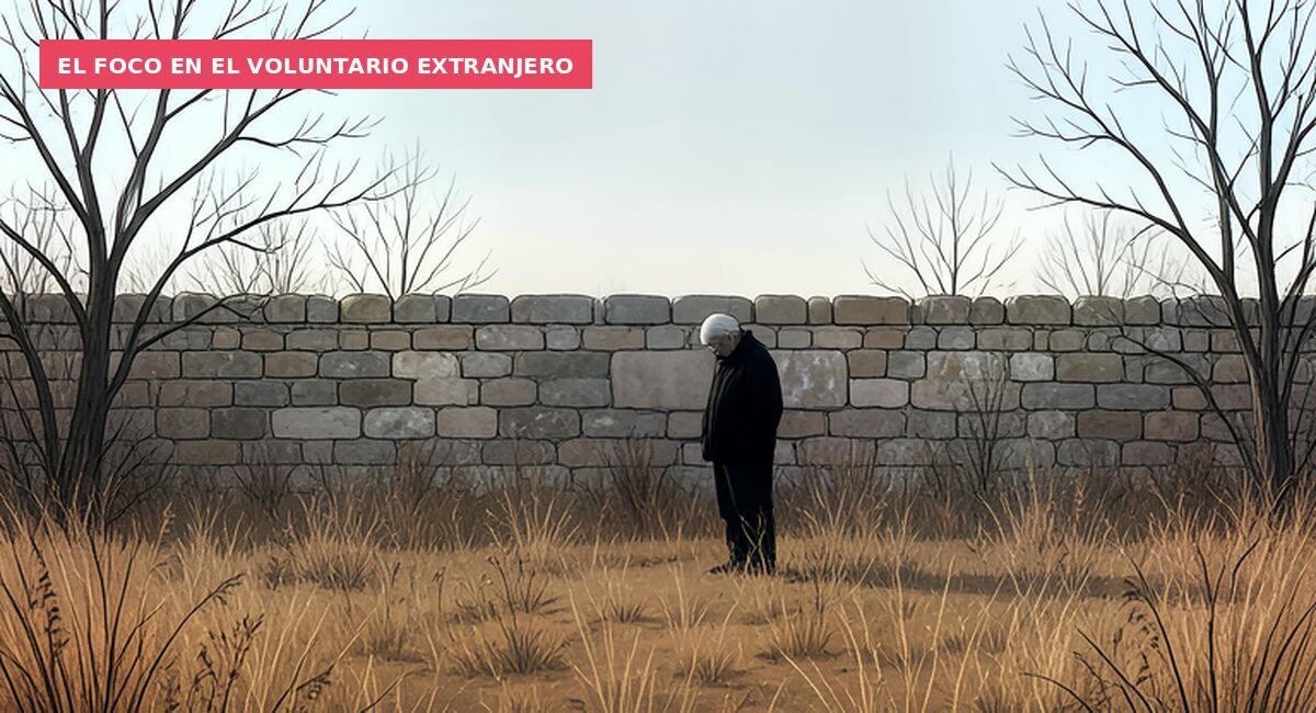 El foco en el voluntario extranjero