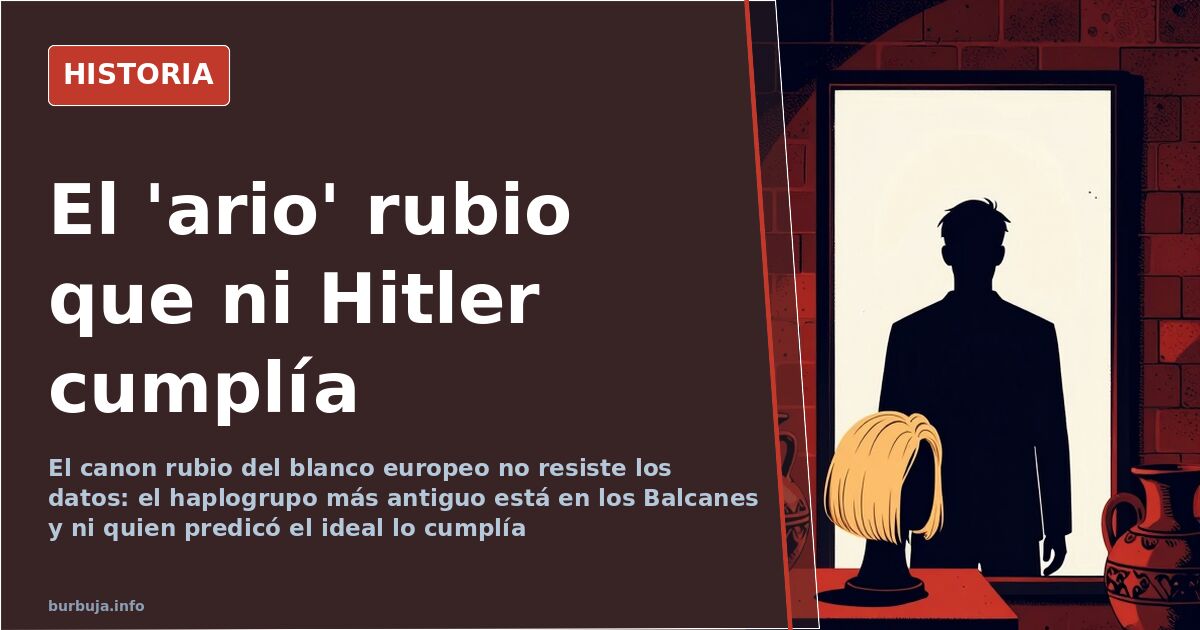 La genética desmonta el relato del 'ario' rubio alemán