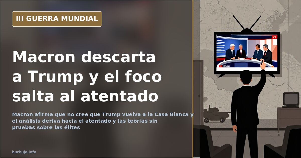 Macron descarta que Trump vuelva a la Casa Blanca