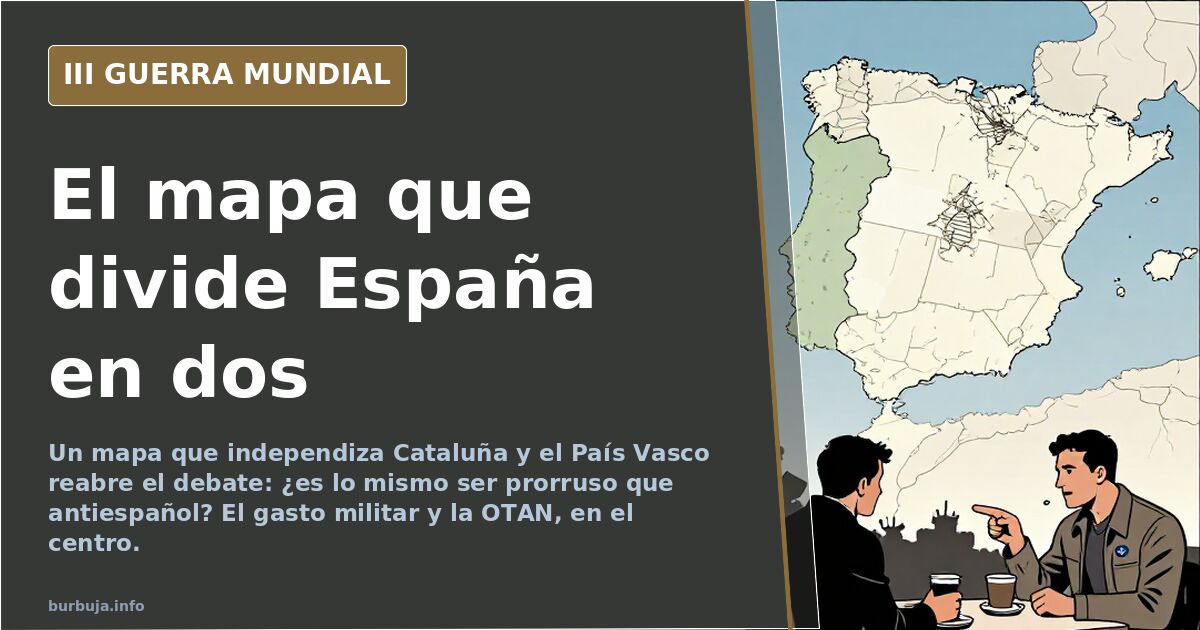 Prorrusos y el mapa que independiza Cataluña y el País Vasco