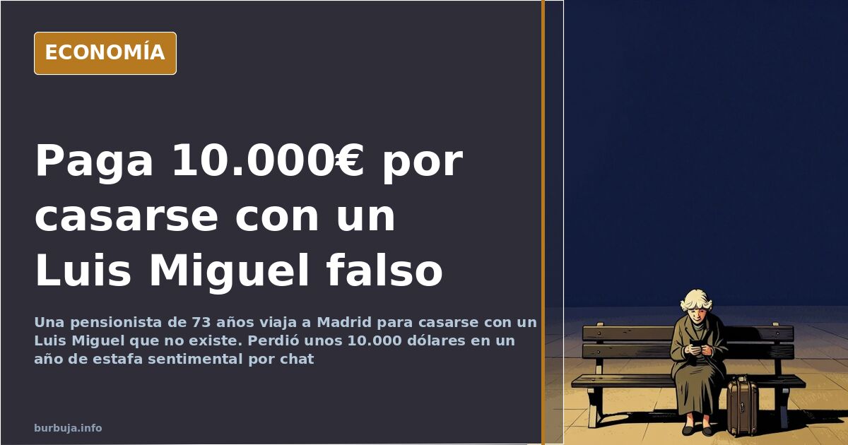 10.000 euros por un año creyendo chatear con Luis Miguel