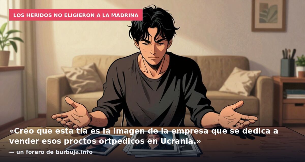 Los heridos no eligieron a la madrina: «Creo que esta tia es la imagen de la empresa que se dedica a vender esos proctos ortpedicos en Ucrania.» — un forero de burbuja.info