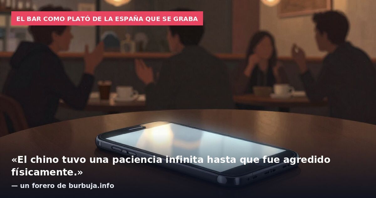 El bar como plató de la España que se graba: «El chino tuvo una paciencia infinita hasta que fue agredido físicamente.» — un forero de burbuja.info