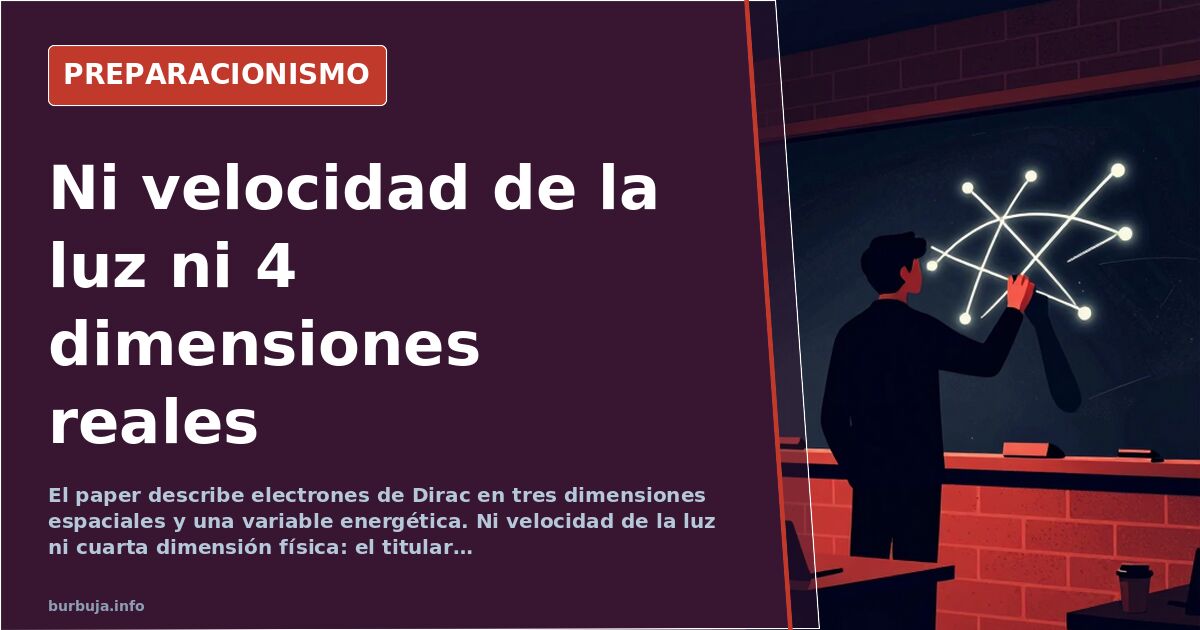Representación de conos de Dirac en un material topológico con ejes espaciales y energéticos