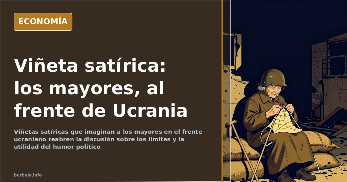 El cómic satírico que manda a los mayores al frente ucraniano
