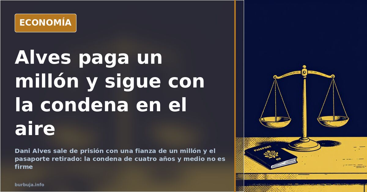 Balanza de la justicia sobre un escritorio con expedientes judiciales y un pasaporte intervenido