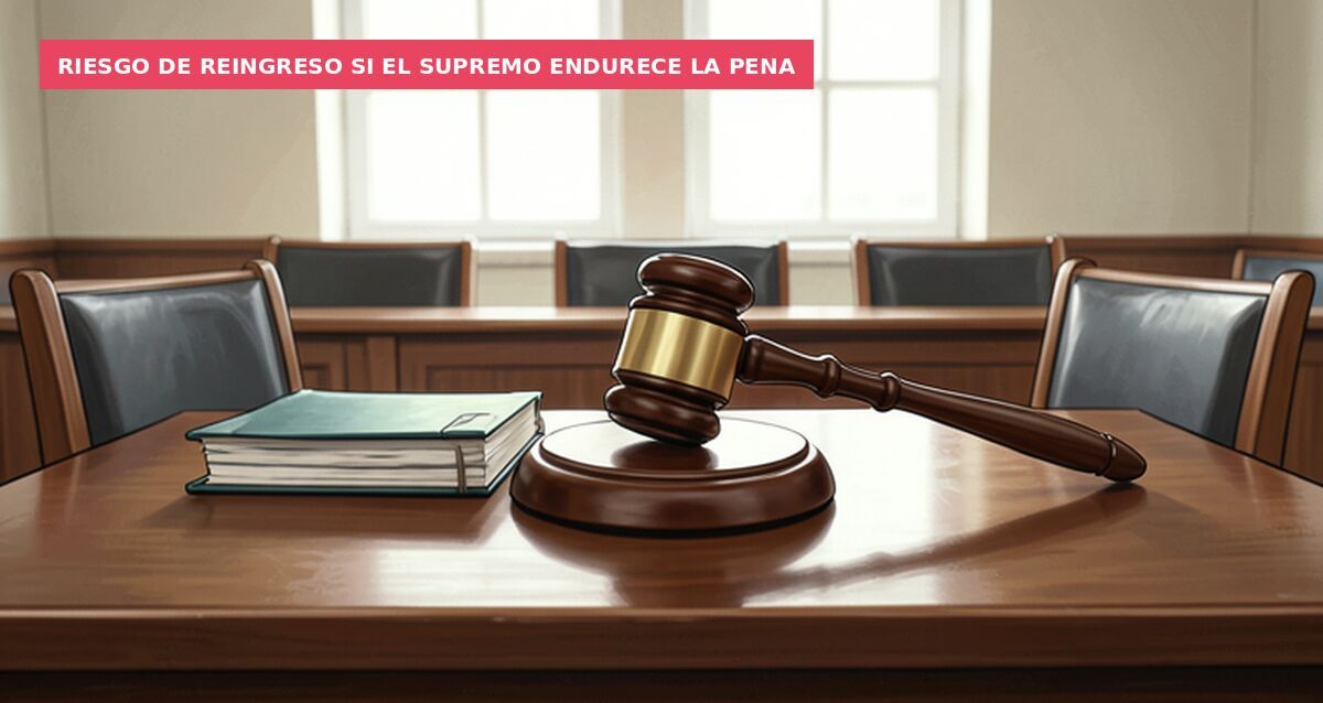 Riesgo de reingreso si el Supremo endurece la pena