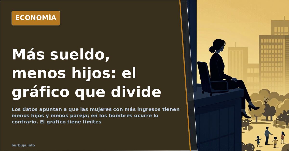 Más renta femenina, menos hijos: qué sostiene el gráfico