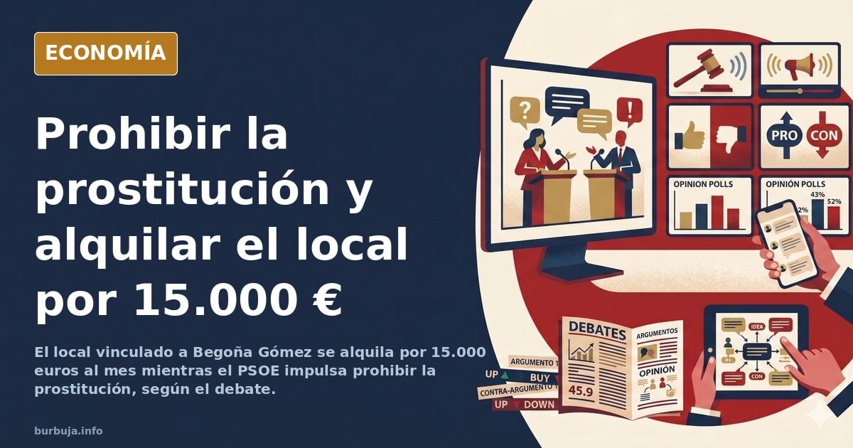 Fachada de un local en alquiler con cartel de Idealista y el precio de 15.000 euros al mes