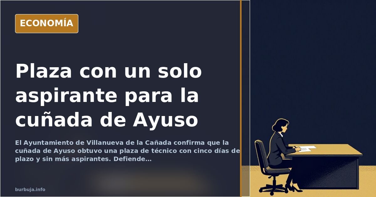 Ilustración editorial de un tablón de anuncios oficial con una única solicitud colgada y un sello de aprobado