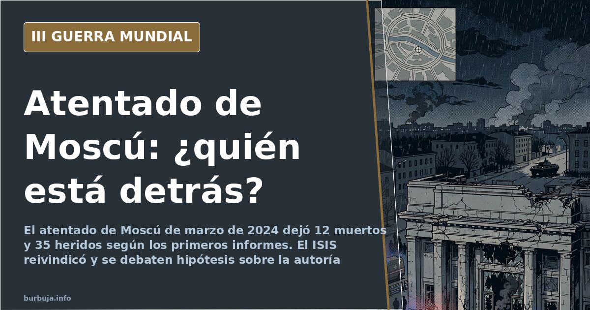 Quién organizó el atentado de Moscú: el debate sobre la autoría