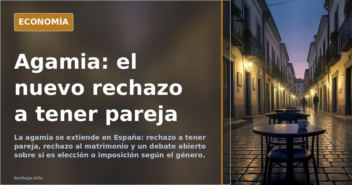Ilustración editorial de una figura solitaria en una habitación ordenada, símbolo de la agamia y la vida sin pareja