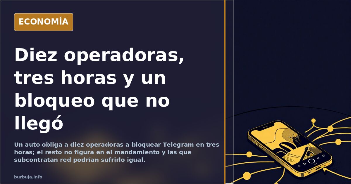 Pantalla de móvil mostrando una aplicación de mensajería sobre un esquema de red de telecomunicaciones con un nodo cortado
